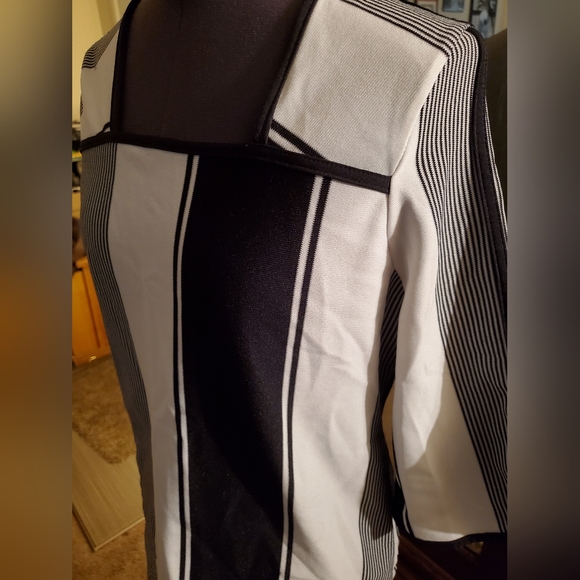 Vintage Mister Remo Black White Print Top - Picture 5 of 9